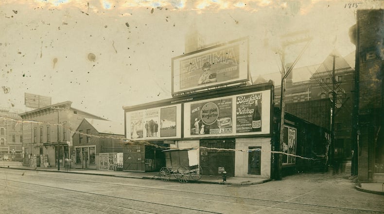 This view of West High Street from 1915 just before Fountain shows a very different view than today. PHOTO COURTESY OF THE CLARK COUNTY HISTORICAL SOCIETY