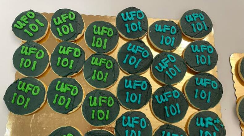 U.F.O. 101 cookies at a U.F.O. 101 meeting (CONTRIBUTED)