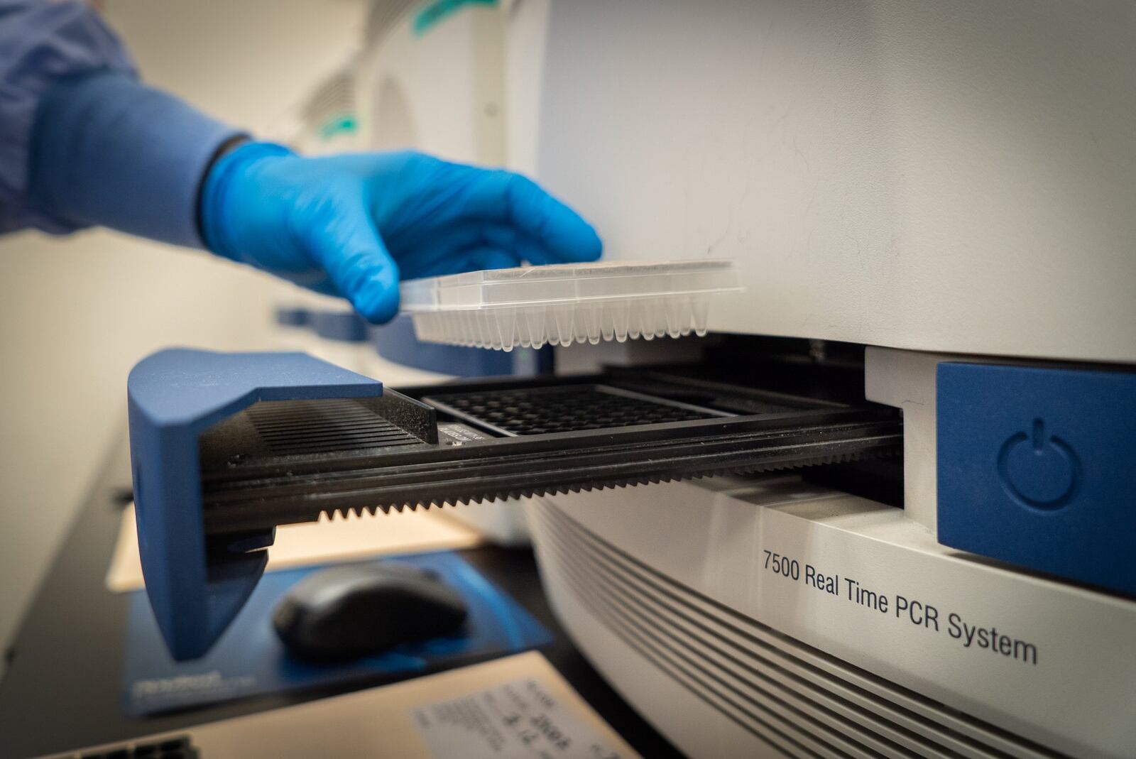 Quest Diagnostics, based in Secaucus, N.J., is testing COVID-19 samples collected at the Premier Health drive-up testing site at the University of Dayton Arena parking lot. This photo shows COVID-19 testing being done at the company’s Chantilly, Va., laboratory. QUEST DIAGNOSTICS