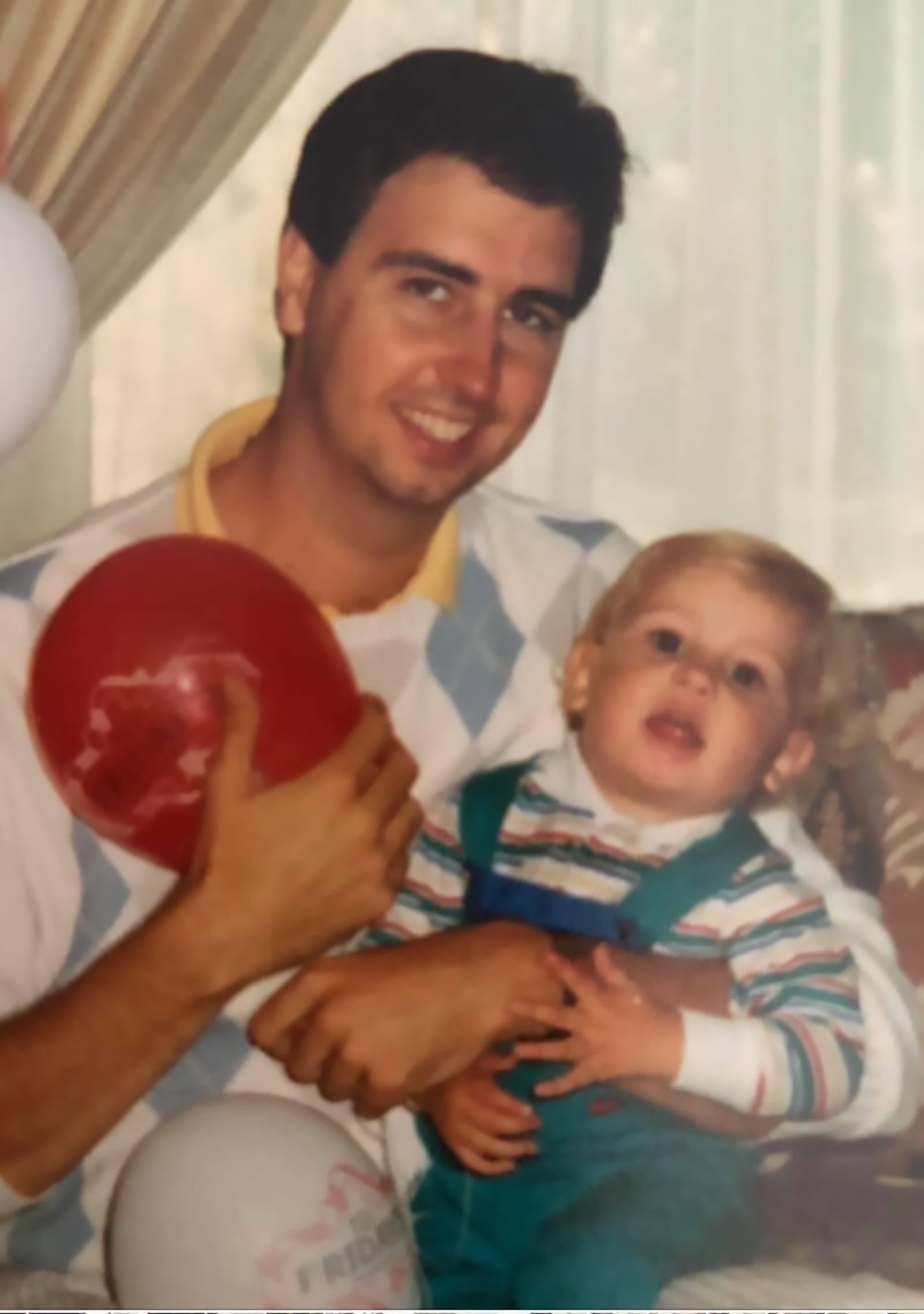 Rande Greene (left) with his oldest son Tyler in June of 1986. He was 28 years old. Contributed