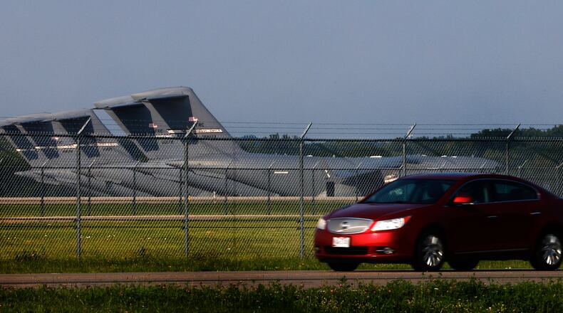 Small “unmanned aerial systems” were spotted above and near Wright-Patterson Air Force Base’s Area A and Area B late Monday and early Tuesday, the base said Tuesday morning. MARSHALL GORBY\STAFF
