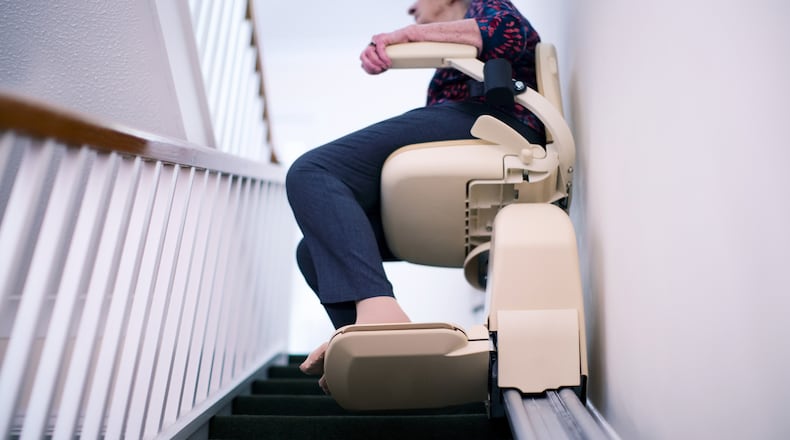 Consider a lift chair when thinking about how to make a home for a senior more comfortable. iSTOCK/COX