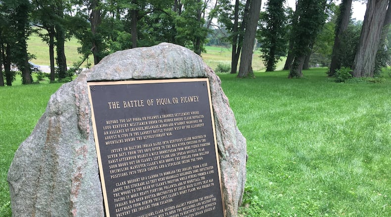 Wright State students dug at George Rogers Clark Park- where the Battle of Piqua happened in 1780. STAFF/Collins