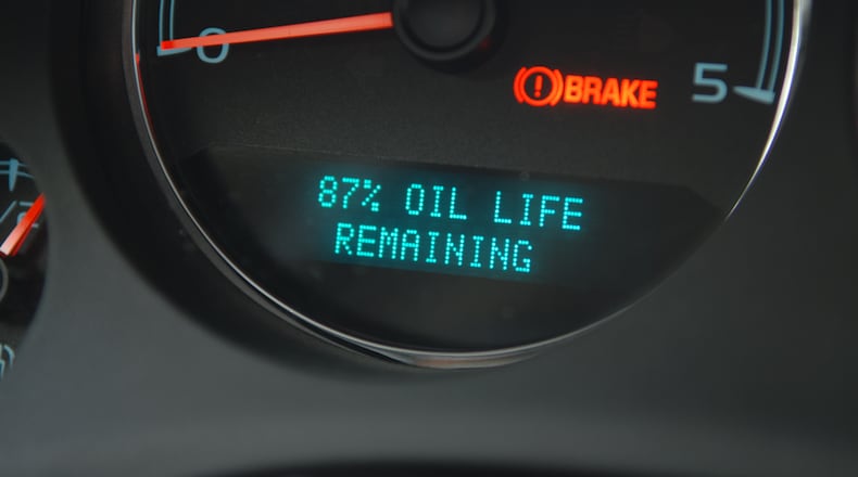 Many oil life monitors (OLM) display the useful life of the engine oil in percent. CONTRIBUTED