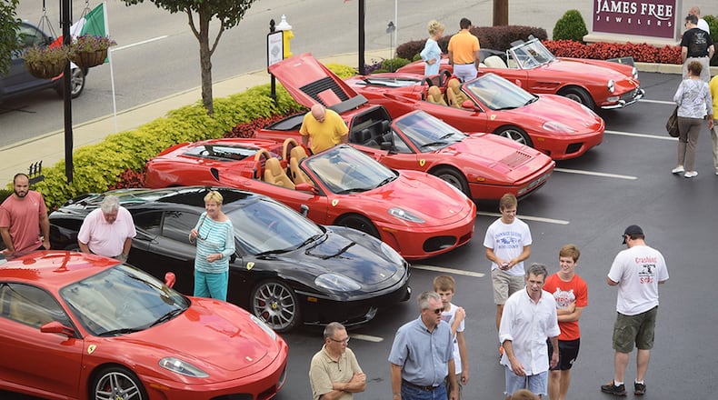 A Ferrari cruise-in will return to James Free Jewelers Sept. 23 from 11 a.m. to 3 p.m., 3100 Far Hills Ave., Kettering. Contributed photo