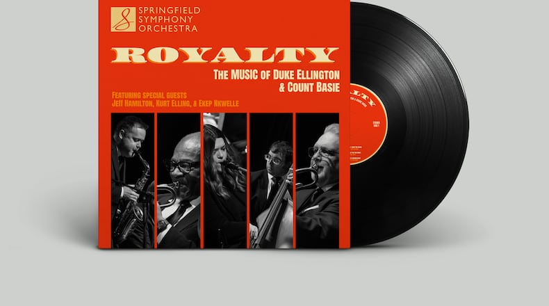 The Springfield Symphony Jazz Orchestra will celebrate the release of its first recording "Royalty" with an album party at its final concert of the season, “Jazz Royalty: Ellington & Basie Reign,” on Saturday, March 7 at the John Legend Theater. CONTRIBUTED