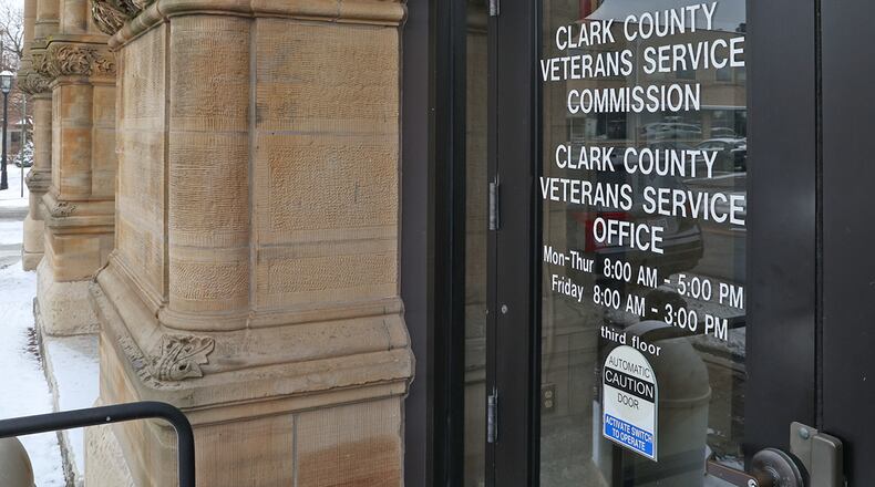 The Clark County Veterans Services Office, at 120 South Center Street, received an ARPA allocation for emergency assistance to the county's veterans. BILL LACKEY/STAFF