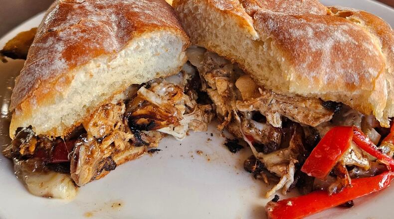 Calypso Grill and Smokehouse is located at 1535 Xenia Ave. in Yellow Springs. Pictures is the Jerk Chicken Cheesesteak (FACEBOOK PHOTO).