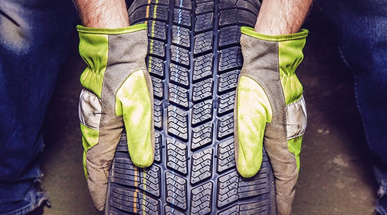 The size of a tire is based on the tire being fully inflated and mounted on the specified width wheel, so measuring the actual size of a tire while it is mounted on a vehicle is often difficult. James Halderman photo