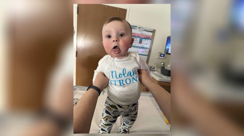 Kim and Patrick O’Neill welcomed their first child into the world in the spring of this year. The following October at just five months old, baby Nolan was diagnosed with acute myeloid leukemia (AML), a cancer of the blood and bone marrow. Contributed