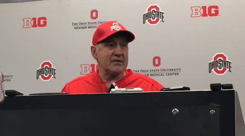 Ohio State co-defensive coordinator Greg Mattison. Marcus Hartman/STAFF