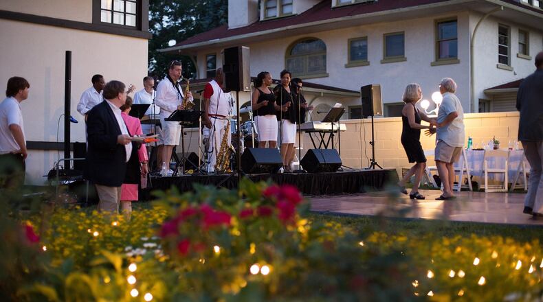 A celebration of the 150th birthday of architect Frank Lloyd Wright will be added to the dancing and dining at the Westcott House’s annual garden party celebration this year. CONTRIBUTED