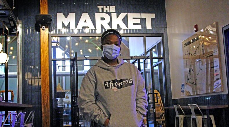 Gabi Odebode, a native of the West African nation Ghana, wants to open a restaurant in downtown Springfield where she can serve dishes from Africa and the Caribbean as well as host cooking classes. Hasan Karim/Staff