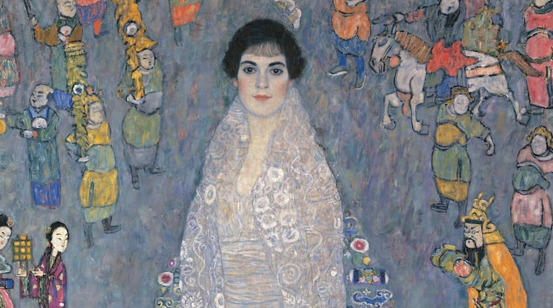 This image provided by Sotheby's shows Gustav Klimt's "Bildnis Elisabeth Lederer" (Portrait of Elisabeth Lederer), which sold for $236.4 million at auction Tuesday, Nov. 18, 2025, in New York. (Sotheby's via AP)