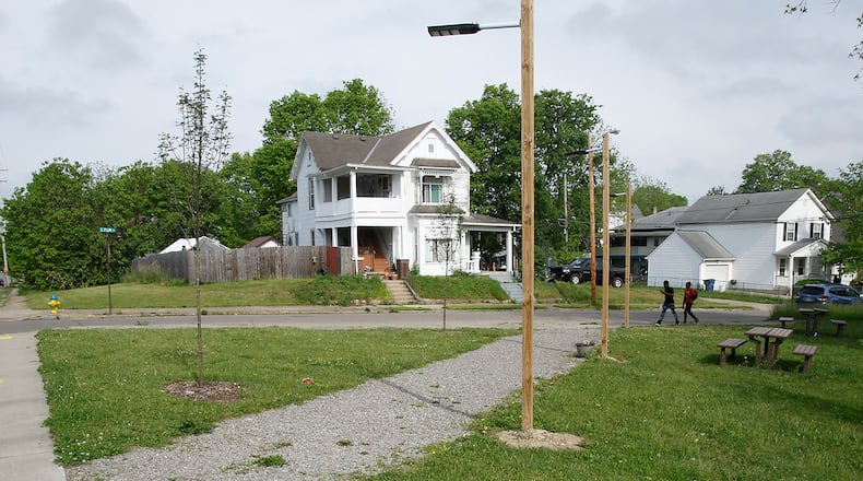 Legacy 24 is creating a park at the intersection of West Pleasant Street and South Plum Street to help the community. BILL LACKEY/STAFF