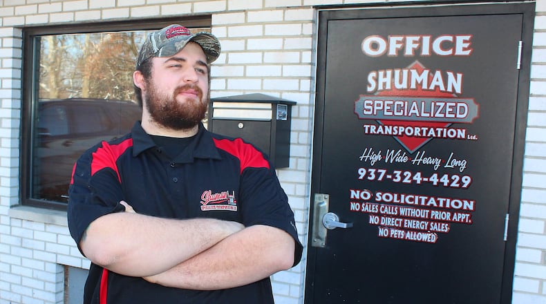 Jake Shuman with Shuman Specialized Transportation thinks widening Interstate 70 to 3 lanes will improve safety. JEFF GUERINI/STAFF