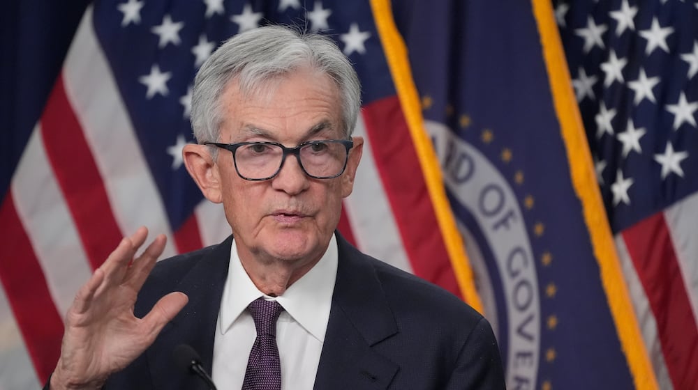 Federal Reserve Chair Jerome Powell speaks during a news conference Wednesday, March 18, 2026, in Washington. (AP Photo/Manuel Balce Ceneta)