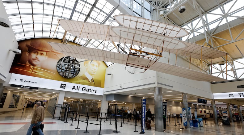 Dayton International Airport, Wednesday, Feb. 12, 2025. MARSHALL GORBY\STAFF