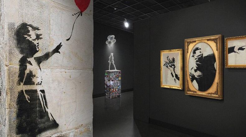 “Banksyland,” an international touring exhibition chronicling the work of elusive British artist Banksy," will be presented Sept. 16-18 in Columbus. CONTRIBUTED