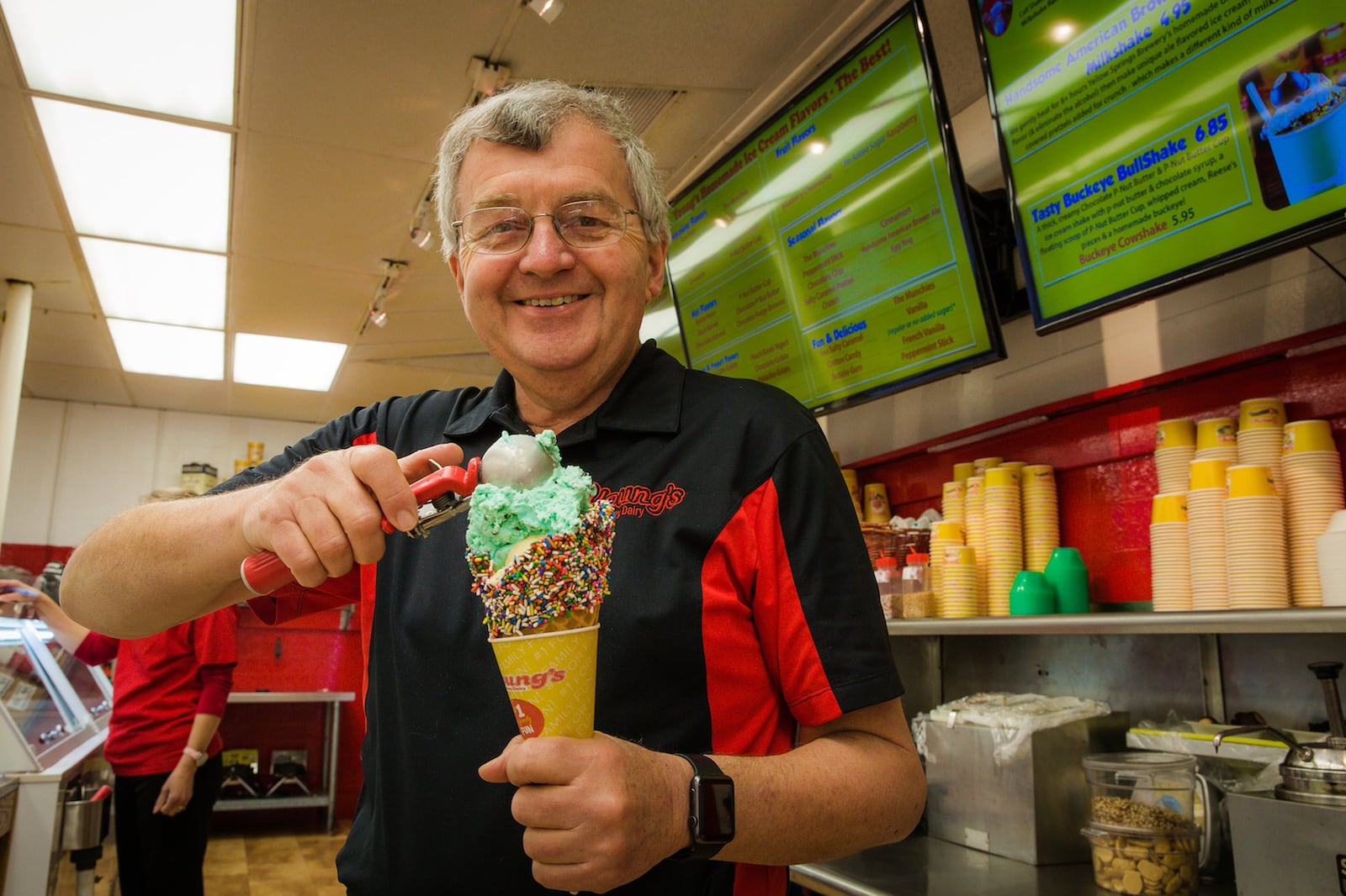 Young’s Jersey Dairy will have discounts on ice cream and other treats to celebrate its 149th anniversary from Jan. 12-15. Pictured is Young’s CEO Dan Young. CONTRIBUTED PHOTO BY JOHN YOUNG