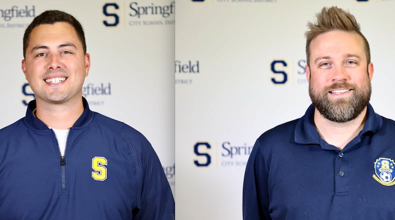 Brooks Russell, Springfield girls basketball coach, and Gary Kopp, Springfield boys soccer coach