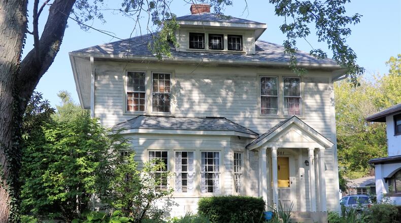 Built in 1923, the frame two-story at 1801 Stratford Place in Springfield has about 1,531square feet of living space. The property is listed for $239,986 by Berkshire Hathaway Home Professional Services and includes a one-car detached garage, a deep back yard with an above-ground swimming pool and a stone patio. CONTRIBUTED