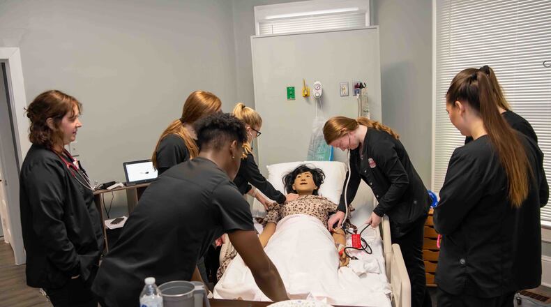 Wittenberg University’s Department of Nursing offers active learning through the simulation laboratory at the Barbara Deer Kuss Science Center and now through the newly renovated simulation house located at 29 West Ward Street near Ferncliff Hall. Contributed