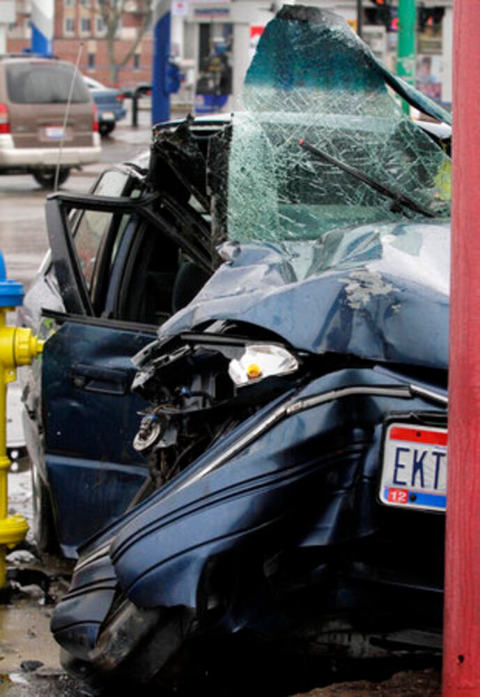 2-car crash on East Main, Belmont