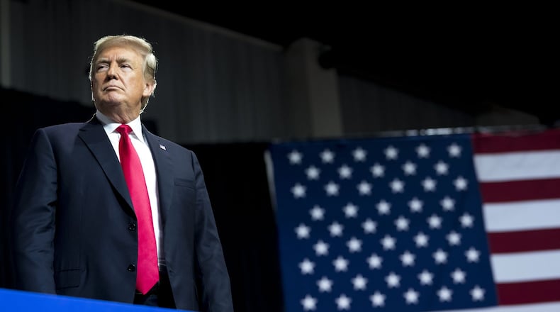 President Donald Trump during a “Make America Great Again” rally at a fairground auditorium in Tampa, Fla., on Tuesday, July 31, 2018. (Doug Mills/The New York Times)
