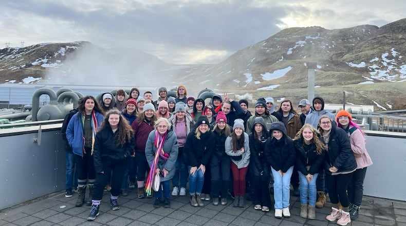About 35 Global Impact STEM Academy (GISA) students in grades 10-12 and six teachers completed an immersive eight-day journey studying abroad in Iceland earlier this month. Contributed