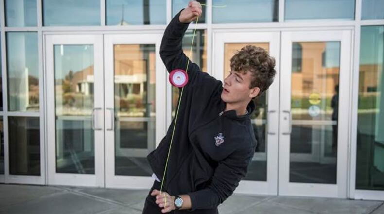 Cedarville University student Phillip White won the national yo-yo contest for the third time in a row this fall.