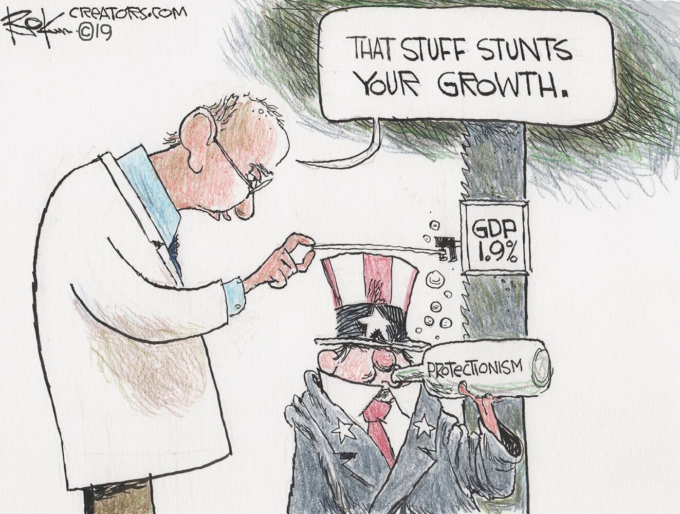Week in cartoons: Medicare for all, Popeyes and more