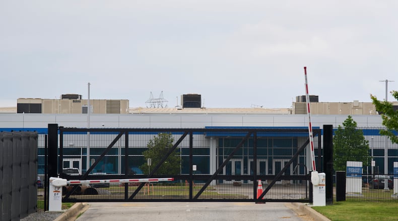 FILE - The xAI data center is seen, May 7, 2025, in Memphis, Tenn. (AP Photo/George Walker IV, File)