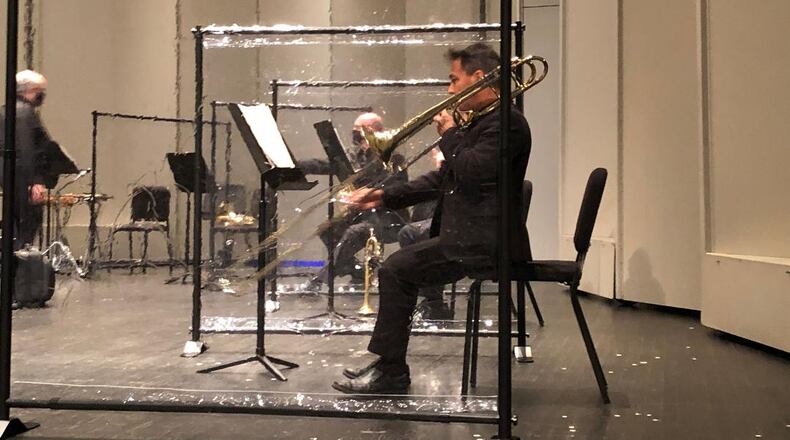 A live performance returned to the Clark State Performing Arts Center Kuss Auditorium on Friday, Oct. 16, with the Springfield Symphony Orchestra. Photo by Brett Turner