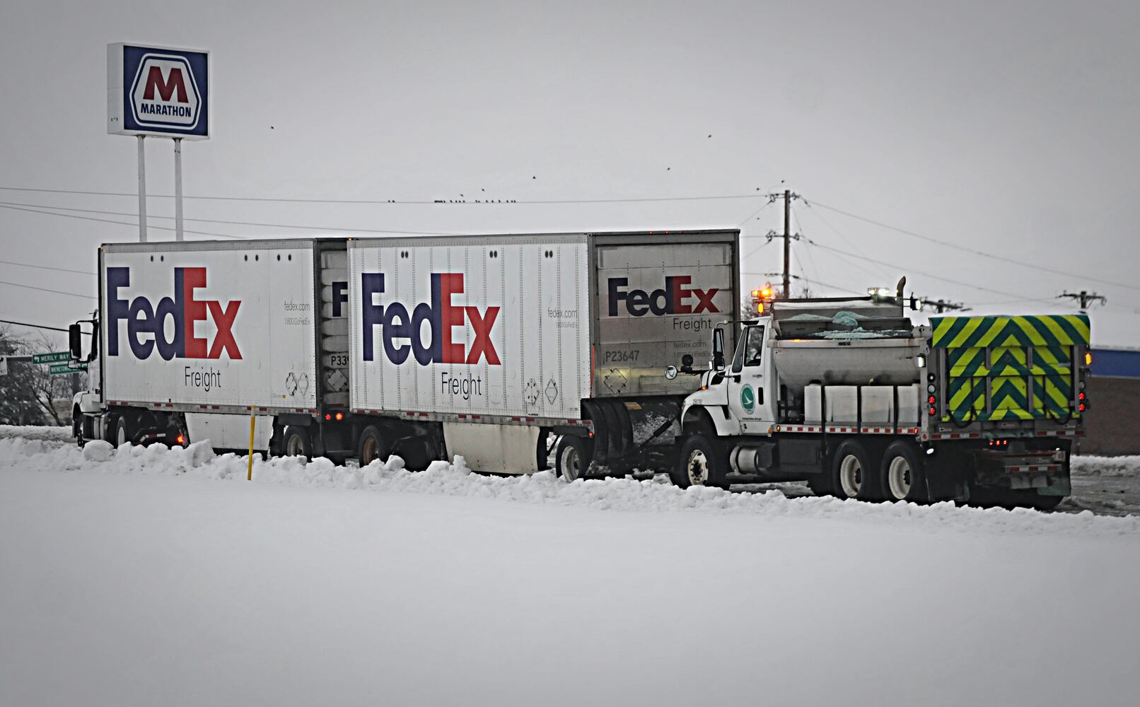 Snow, and rain slam Miami Valley: PHOTOS