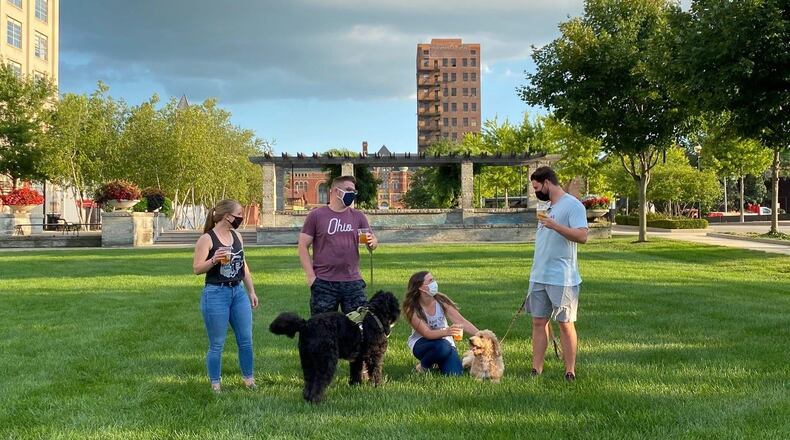 Dogs and owners can enjoy a night out together when the Downtown DORA Night Series celebrates the Dog Days of Summer on Thursday in downtown Springfield. Contributed photo