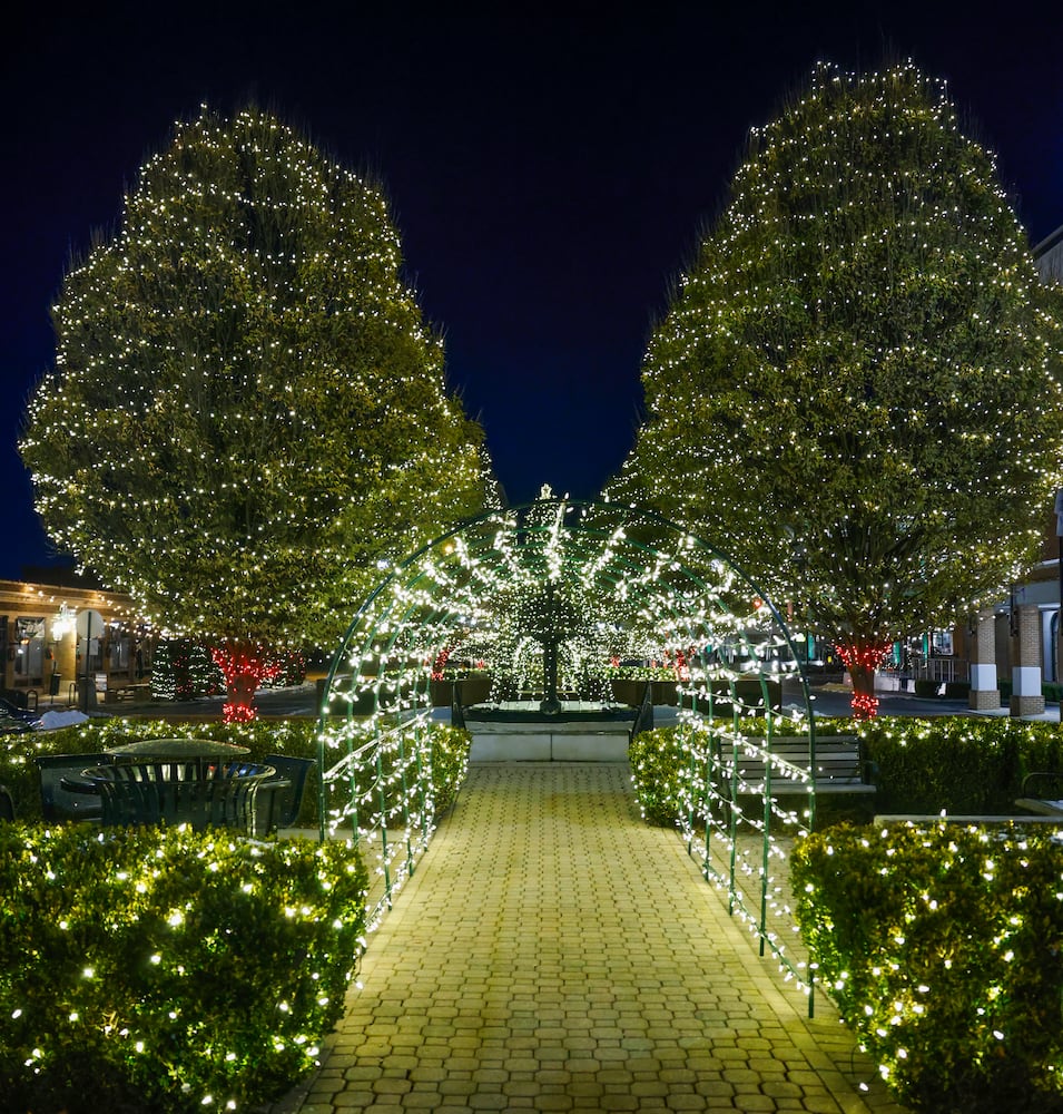 Christmas decorations around Springfield