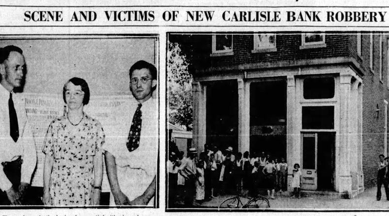 John Dillinger's first bank heist was of over $10,000 from National Bank in New Carlisle in June, 1933. DAYTON DAILY NEWS ARCHIVES