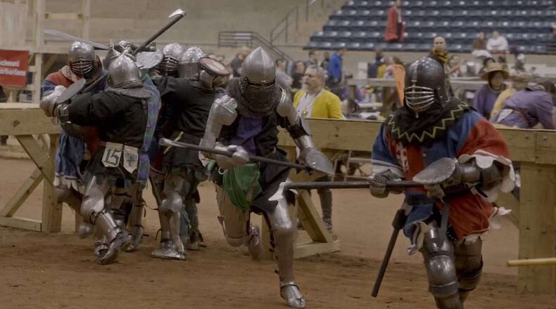 The Cincinnati Barbarians competing in Armored Combat Sports. Contributed