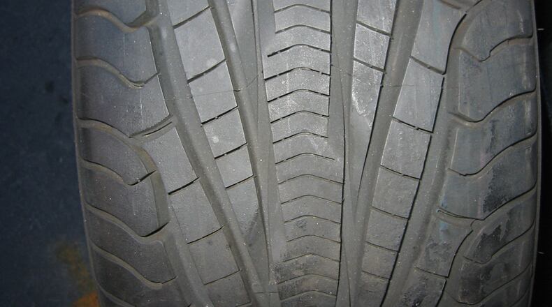 This tire shows a directional-type tread design which is designed to mounted in one direction. James Halderman photo