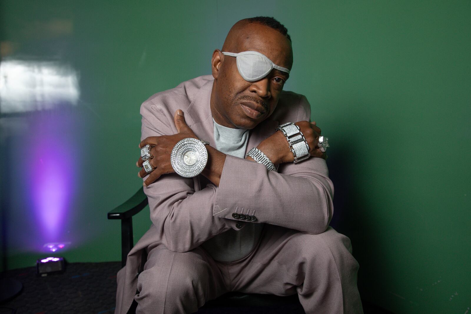 Slick Rick poses for a portrait on Friday, June 13, 2025, in New York. (Photo by Andy Kropa/Invision/AP)
