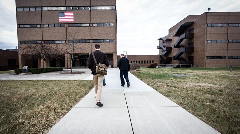 The location of an AFRL testing lab and other work on Wright-Patterson Air Force Base's Area B. JIM NOELKER/STAFF