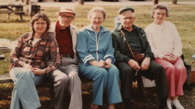 The original group of Annette Theopolis’ relatives who started their Fall Color Reunion. This picture was taken in the ’80s. Bill Lackey/Staff