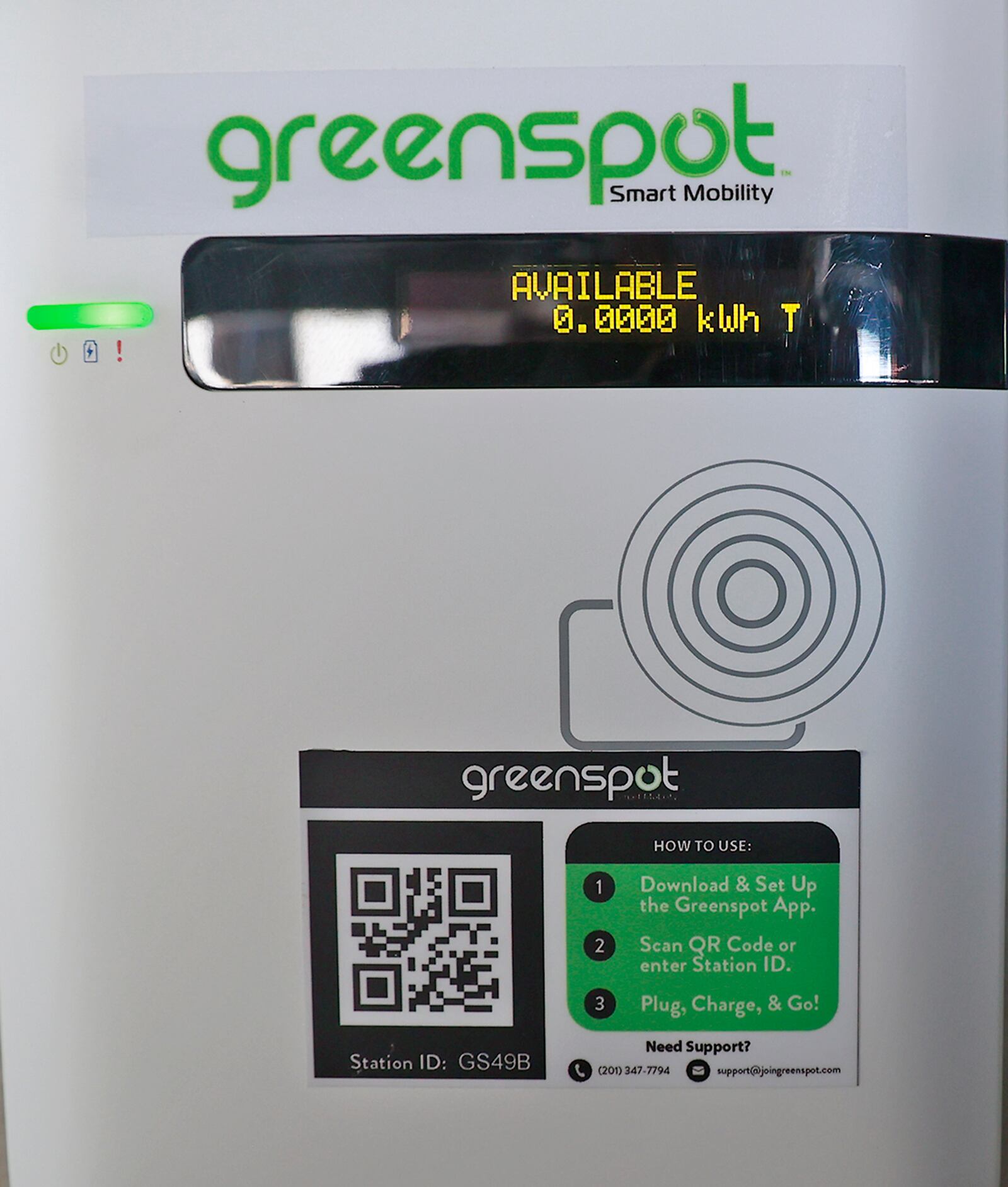 The City of Springfield recently added two new charging stations for electric vehicles in the city's parking garage in downtown Springfield. BILL LACKEY/STAFF