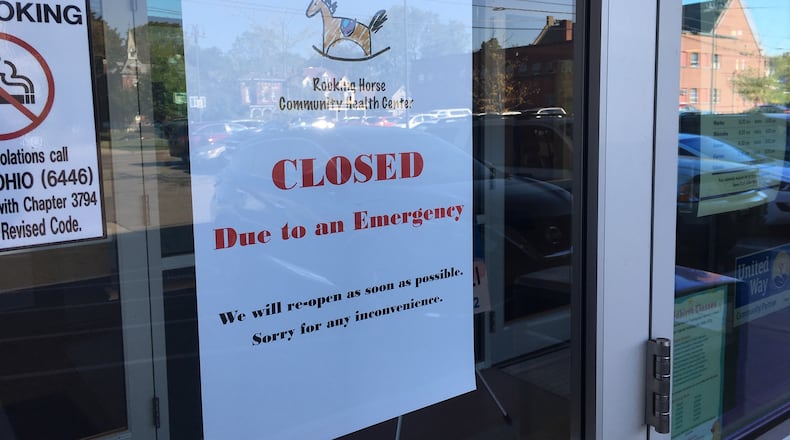 Rocking Horse Community Health Center closed earlier today while Springfield Police investigated a threat against a patient. BILL LACKEY/STAFF