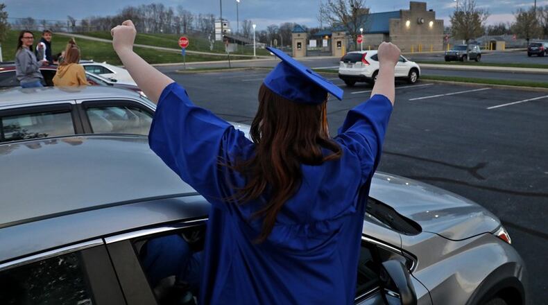 Several schools in Clark and Champaign county lit up their stadiums Monday night to honor the class of 2020.