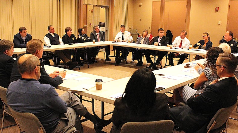 Springfield city leaders and officials from Clark County came together to discuss the opioid problem in our area. JEFF GUERINI/STAFF