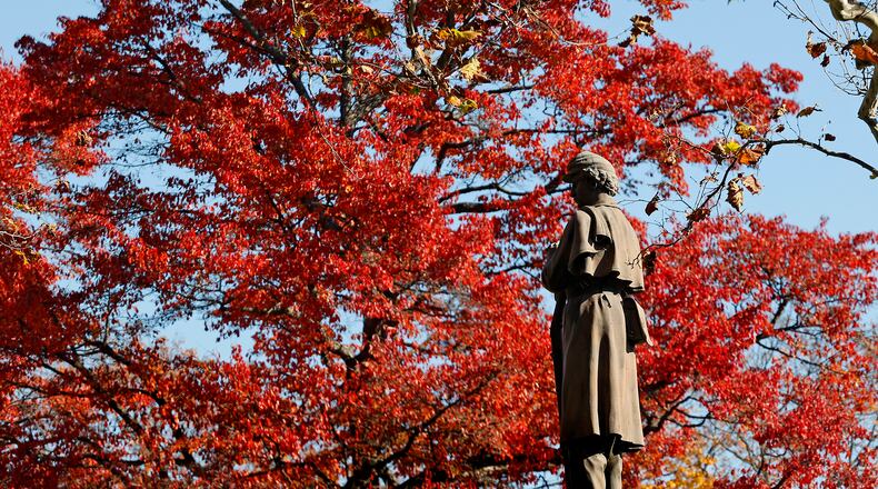 As the days grow shorter and the air gets cooler, mother nature has started pulling back the blanket of green foliage to reveal the bright reds, yellows and browns of autumn in Clark County. BILL LACKEY/STAFF