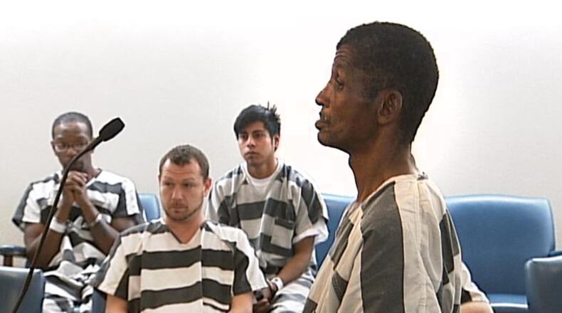 Bryant E. Brown plead not guilty in the Clark County Municipal Court on Thursday morning. STAFF PHOTO