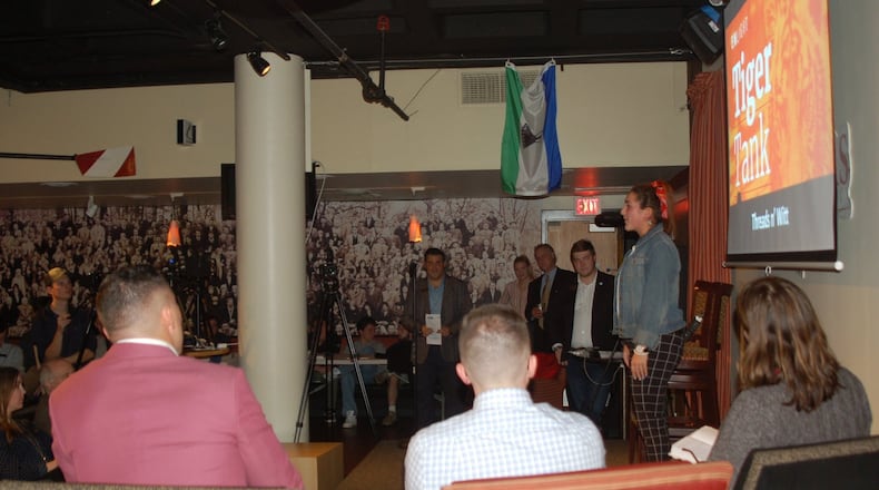 Wittenberg University’s Tiger Tank, its version of the reality television series “Shark Tank,” will return to the campus on Wednesday evening with students trying to gain backing for their entrepreneurial ideas. Courtesy photo